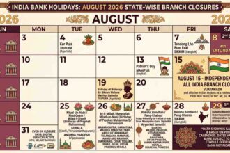 Bank holidays in August 2026: Check the full state-wise list of branch closures